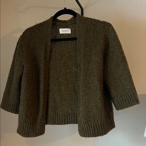 TOAST alpaca wool Women's Olive Sweater